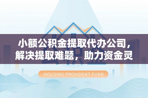 芬园小额公积金提取代办公司，解决提取难题，助力资金灵活使用