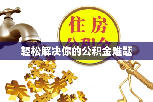 芬园轻松解决你的公积金难题