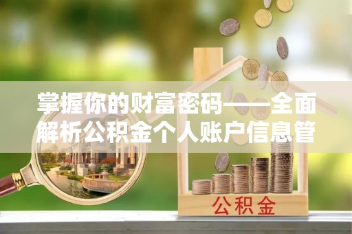 芬园掌握你的财富密码——全面解析公积金个人账户信息管理与优化