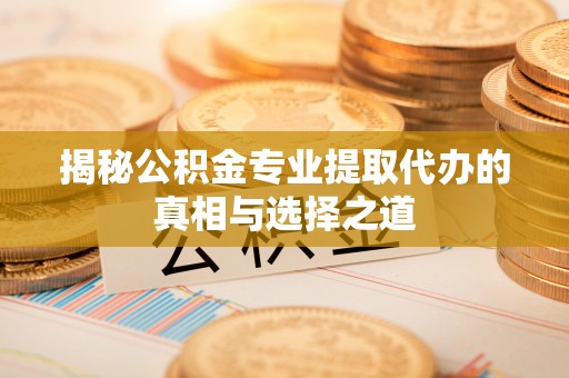 芬园揭秘公积金专业提取代办的真相与选择之道