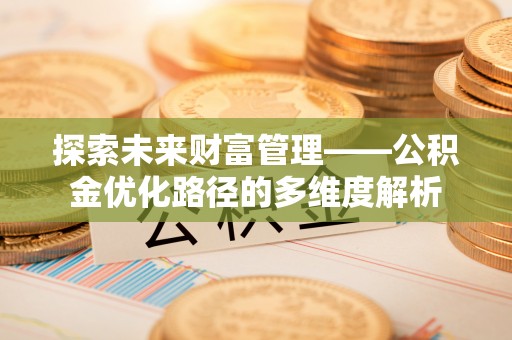芬园探索未来财富管理——公积金优化路径的多维度解析