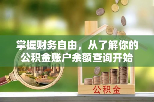 芬园掌握财务自由，从了解你的公积金账户余额查询开始